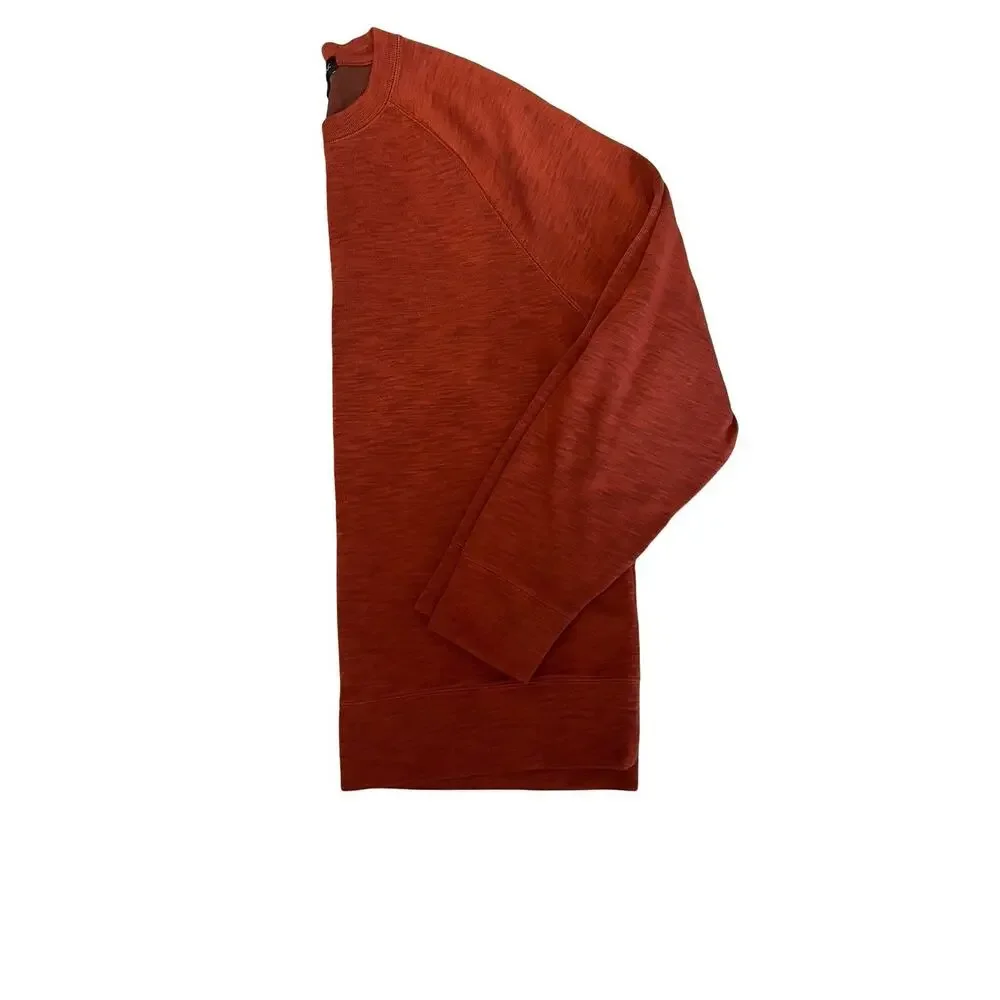 Banana Republic XL Merino Wool Blend Sweater Rust Orange Crewneck